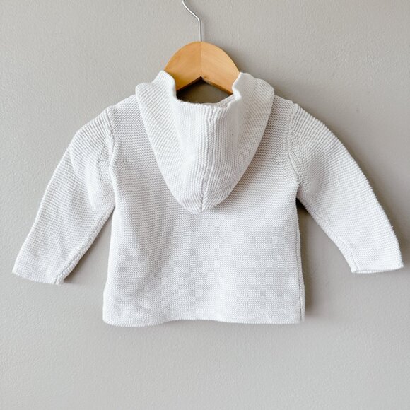 H&M Knit button up hoodie sweater 2-4m unisex baby girl boy kids clothes - Picture 2 of 12